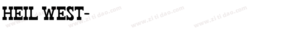 Heil West字体转换